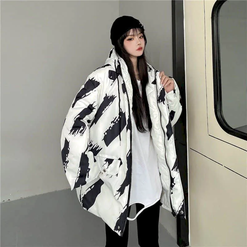 New Autumn Winter Casual Graffiti Jacket Women Coat Soft Outwear Loose Short Streetwear Ladies Jacket Woman Clothing
New Autumn Winter Casual Graffiti Jacket Women Coat Soft Outwear Loose Short Streetwear Ladies Jacket Woman Clothing