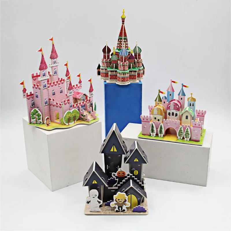 FEOOE Spread The Paper 3D Diy Jigsaw Puzzle Intelligence Development Thinking Exercise Castle Children's Educational Toys WL
FEOOE Spread The Paper 3D Diy Jigsaw Puzzle Intelligence Development Thinking Exercise Castle Children's Educational Toys WL