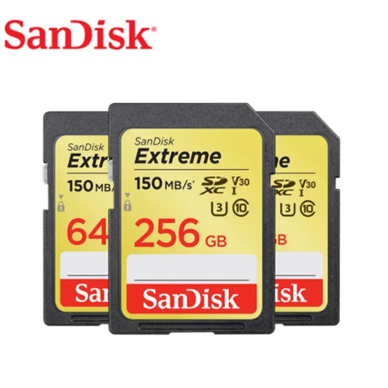 Двойной Флеш накопитель SanDisk SDHC/SDXC SD карты в формате 4K UHD объемом памяти 32 Гб или 64