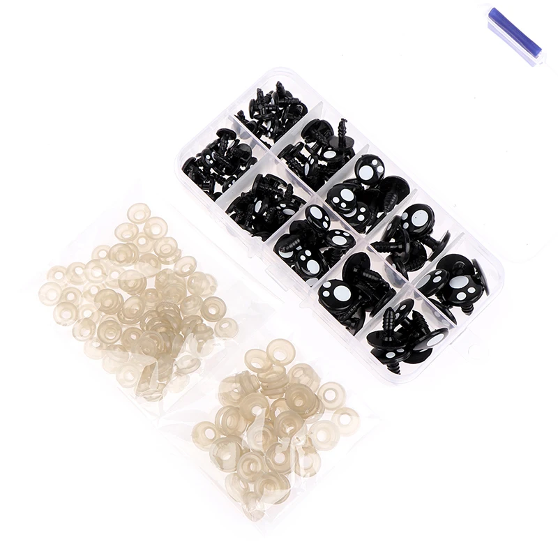100pcs/box 10Grid Cartoon Round Doll Eyes With White Dot Plastic Safety Doll Eyes Washers Gasket Doll Plush Animal Craft Making
100pcs/box 10Grid Cartoon Round Doll Eyes With White Dot Plastic Safety Doll Eyes Washers Gasket Doll Plush Animal Craft Making