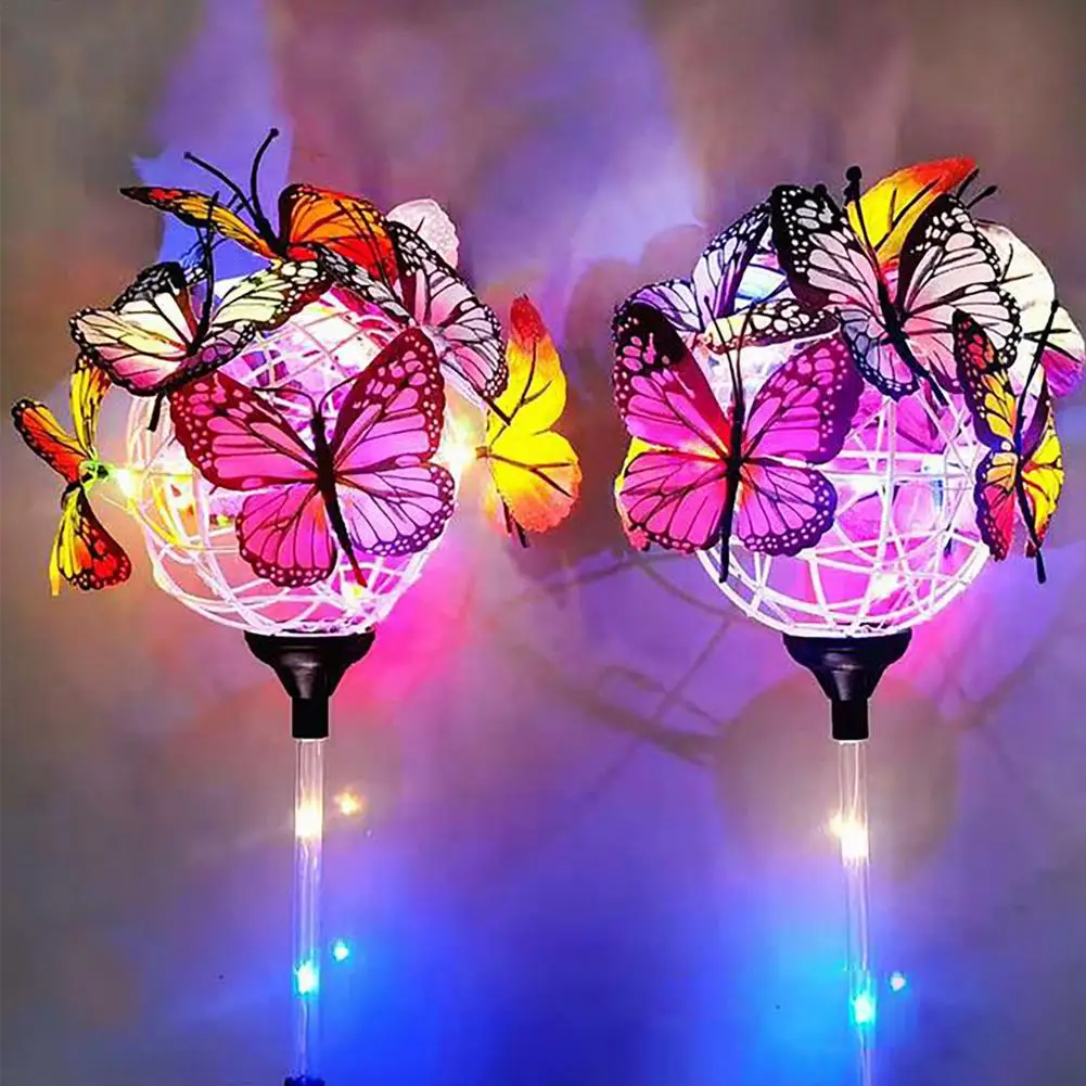 Exquisite Solar Butterfly Lights Wrought Iron Butterfly Garden Yard Decorative Plug-in Light Night Lamp For Lawn Home Decora
Exquisite Solar Butterfly Lights Wrought Iron Butterfly Garden Yard Decorative Plug-in Light Night Lamp For Lawn Home Decora