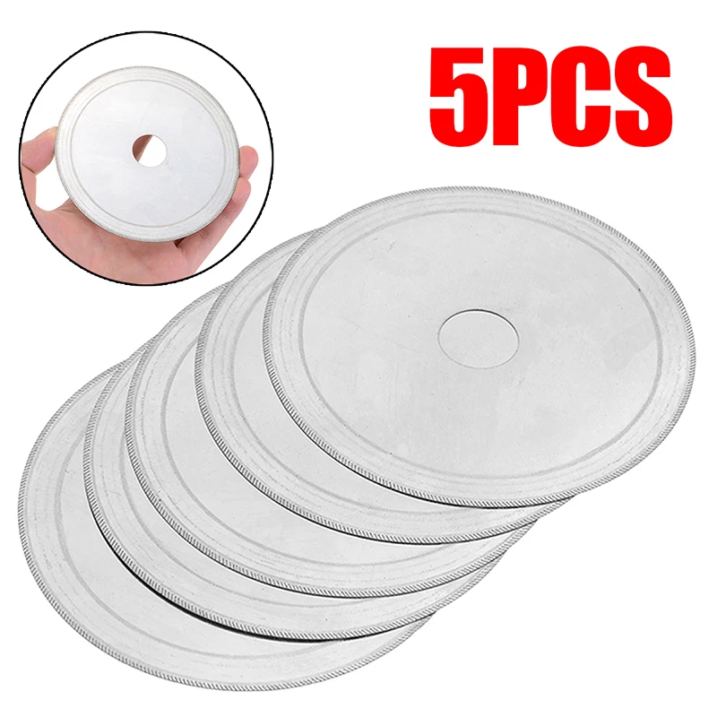 5pcs 110mm Lapidary Blade Diamond Rotary Lapidary Saw Blade Cutting Disc For Glass Tube Stone Jade Crystal Glass Cutting
5pcs 110mm Lapidary Blade Diamond Rotary Lapidary Saw Blade Cutting Disc For Glass Tube Stone Jade Crystal Glass Cutting