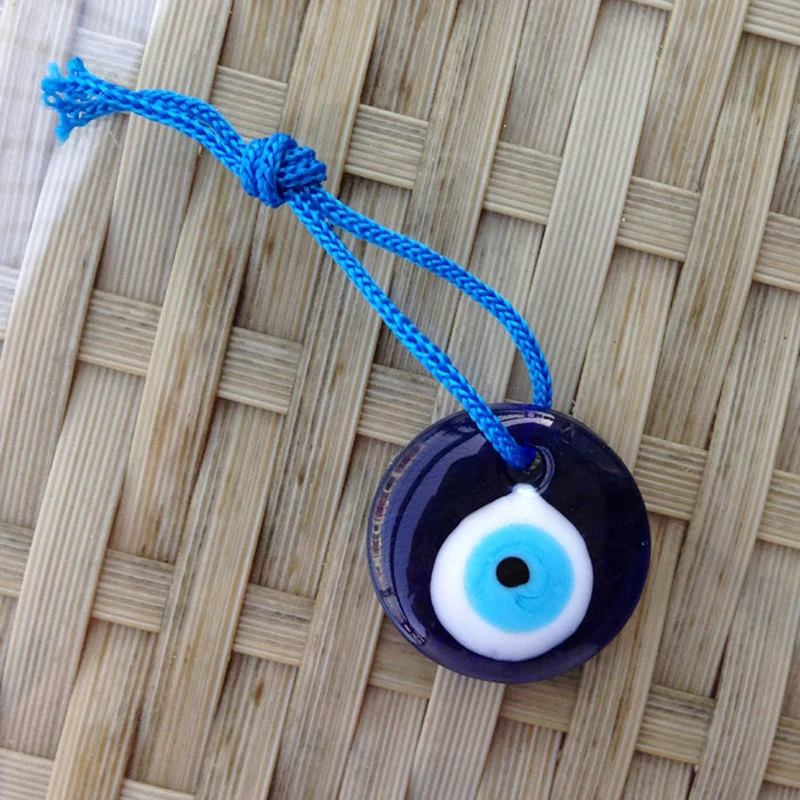 Lampwork Glass Turkish Evil Eye Charm Pendant Car Home Amulet Turkey Ornament S55 | Дом и сад