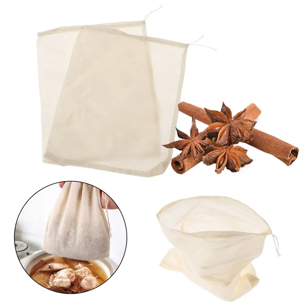 Cotton Cloth Bag Reusable Locking Spice Strainer Mesh Filter Chinese Medicine Herbal Ball Colander Soup Tea Bag Cooking Tools
Cotton Cloth Bag Reusable Locking Spice Strainer Mesh Filter Chinese Medicine Herbal Ball Colander Soup Tea Bag Cooking Tools