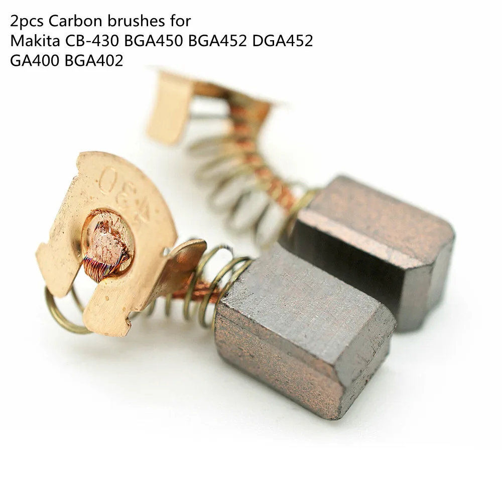 2pcs Carbon Brushes For MKT CB-430 BGA450 BGA452 DGA452 GA400 BGA402 18V Angle Grinder Power Tool Accessories
2pcs Carbon Brushes For MKT CB-430 BGA450 BGA452 DGA452 GA400 BGA402 18V Angle Grinder Power Tool Accessories