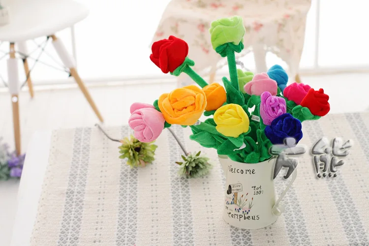 7pcs Cartoon Rose Flower Stuffed Soft Plush Toy Creative Curtain Buckle Home Decoration Christmas Valentine's Day Gift For Girl
7pcs Cartoon Rose Flower Stuffed Soft Plush Toy Creative Curtain Buckle Home Decoration Christmas Valentine's Day Gift For Girl