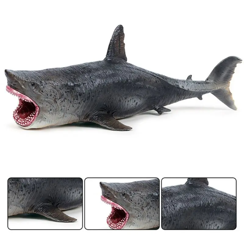 Прямая поставка морская жизнь модель Megalodon экшн-фигурка ПВХ океанское животное
