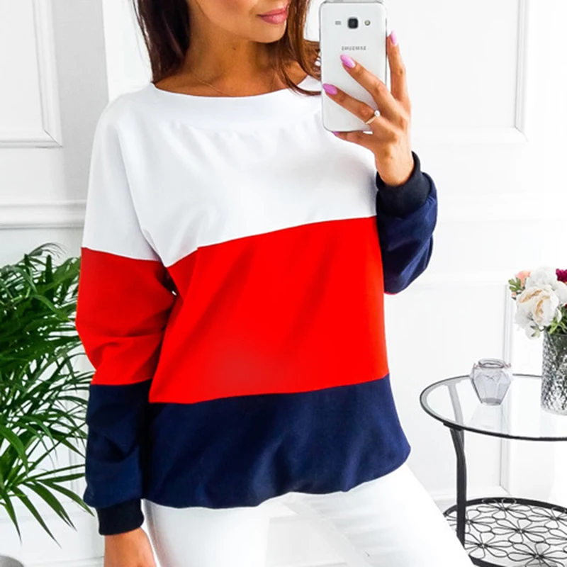 Striped Training Sweatshirts For Women 2020 Fashion Sportswear Long Sleeve Tops And Pullovers Spring Autumn Casual Sweatshirts
Striped Training Sweatshirts For Women 2020 Fashion Sportswear Long Sleeve Tops And Pullovers Spring Autumn Casual Sweatshirts