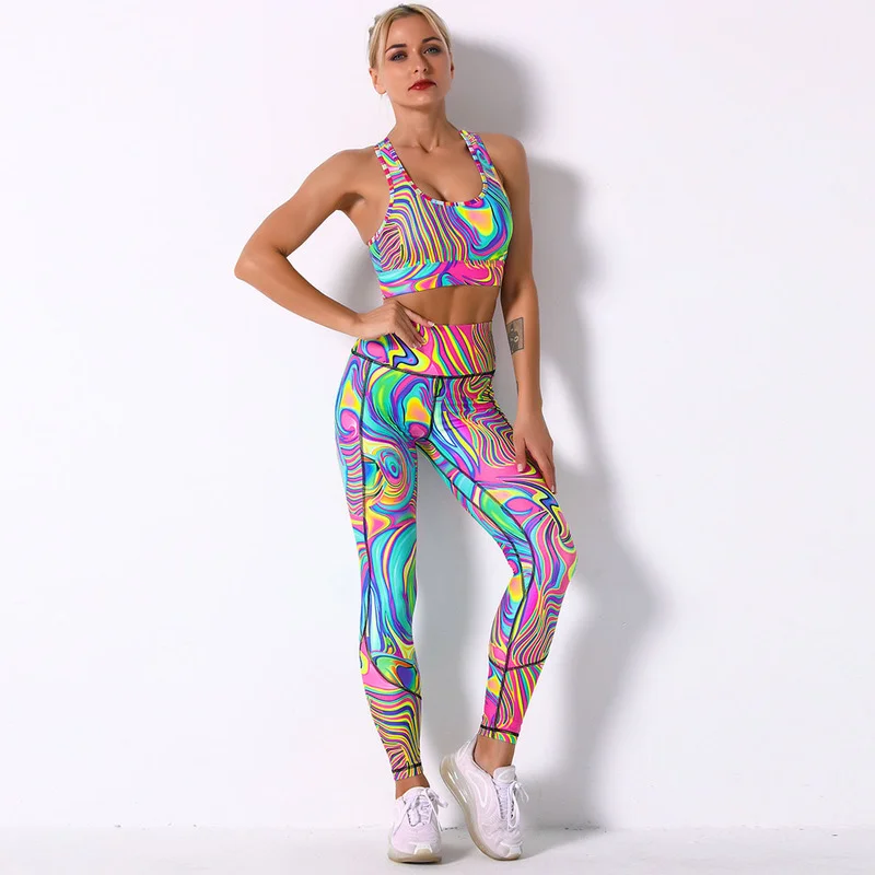 2 Piece Printing Yoga Set Women Sports Bra High Waist Leggings Sexy Sportwear Gym Clothing Fitness Workout Push Up Sports Suit
2 Piece Printing Yoga Set Women Sports Bra High Waist Leggings Sexy Sportwear Gym Clothing Fitness Workout Push Up Sports Suit