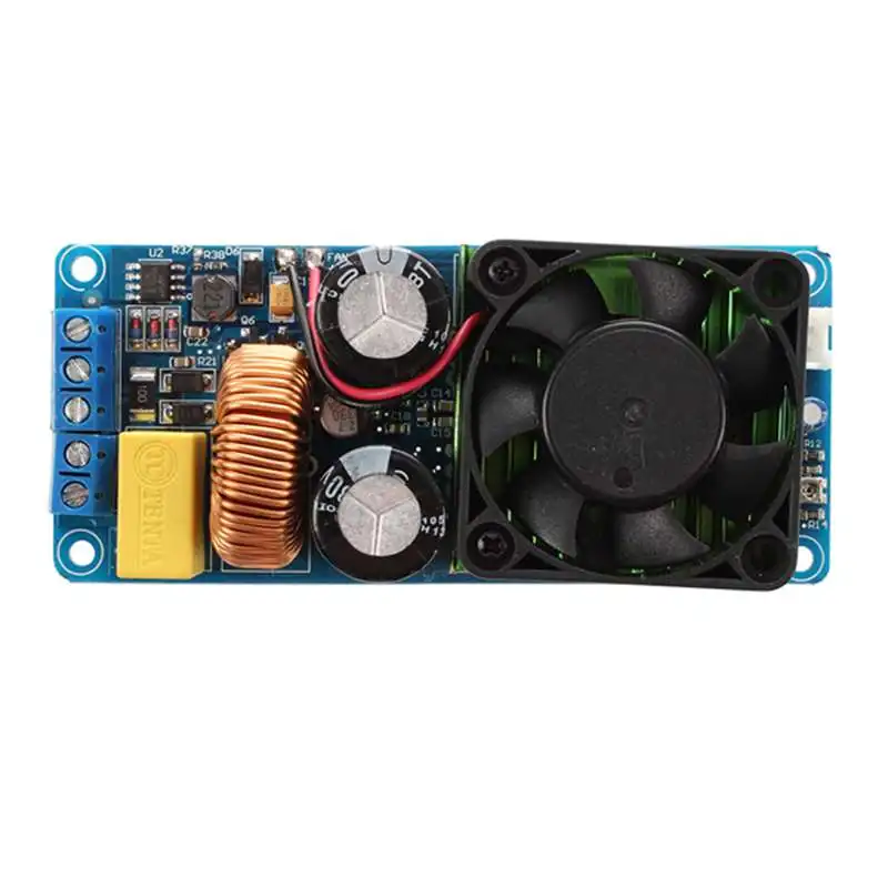 IRS2092S 500 Вт одноканальный цифровой усилитель класса D HIFI Плата усилителя мощности с вентилятором
IRS2092S 500 Вт одноканальный цифровой усилитель класса D HIFI Плата усилителя мощности с вентилятором