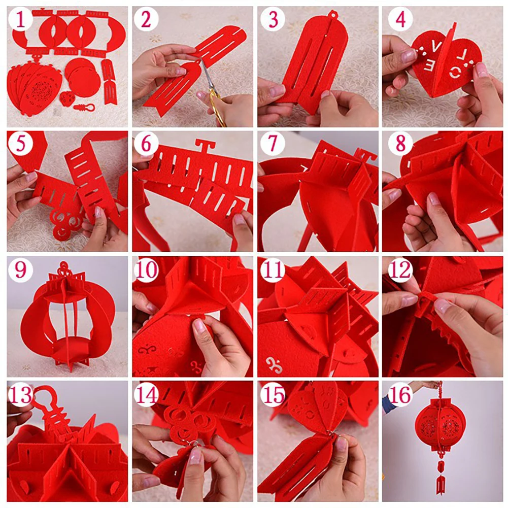 2pcs Chinese Festival and Celebration Paper Lantern, Chinese Lucky Red Fu 3D Puzzle Lantern
2pcs Chinese Festival and Celebration Paper Lantern, Chinese Lucky Red Fu 3D Puzzle Lantern