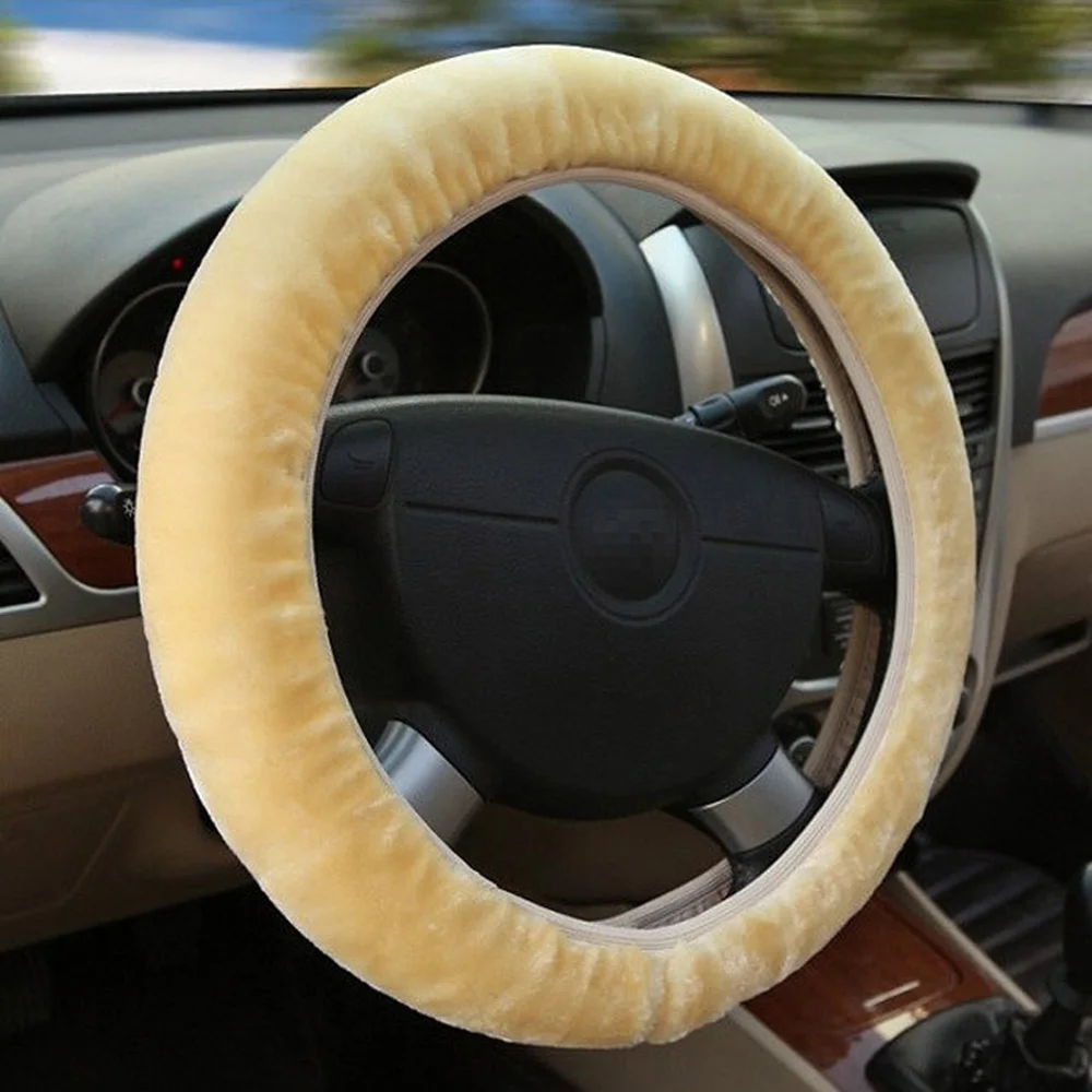 New Winter Black Charm Warm Long Wool Plush Car Steering Wheel Covers Car UniversalInterior Accessory
New Winter Black Charm Warm Long Wool Plush Car Steering Wheel Covers Car UniversalInterior Accessory