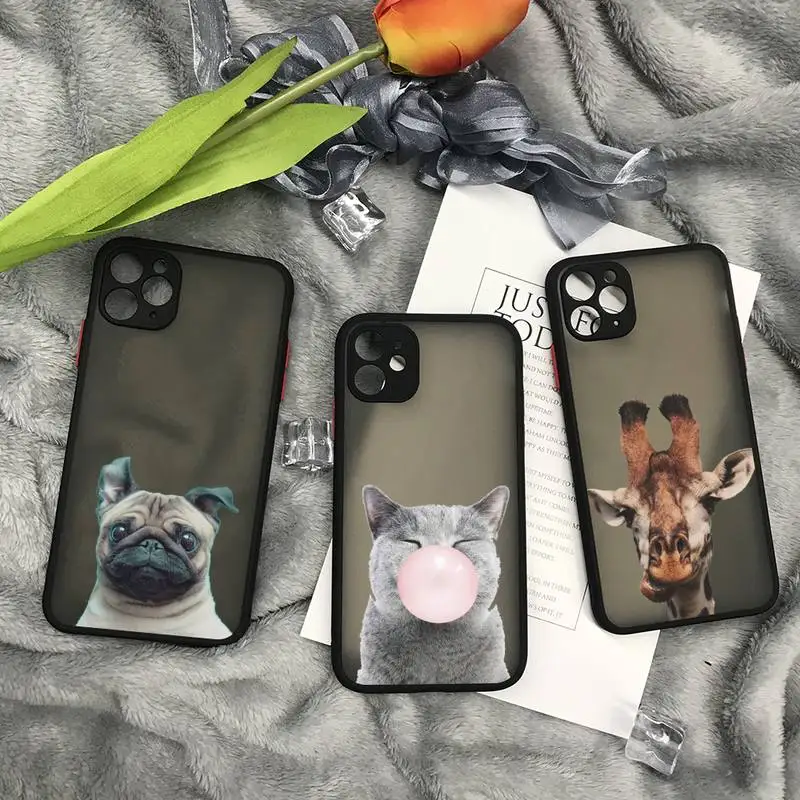 Matte Funny Animals Phone Phone Case For Iphone 11 12 Pro Max 7 8 Plus X Xs Xs Max XR Translucent Matte Cvoer
Matte Funny Animals Phone Phone Case For Iphone 11 12 Pro Max 7 8 Plus X Xs Xs Max XR Translucent Matte Cvoer