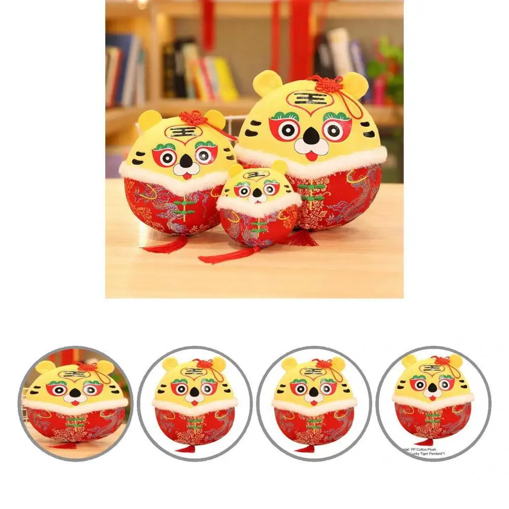 Lightweight Stunning Round Ball Cute Tiger Stuffed Doll Pendant Retro Chinese Clothing Doll Keychain Novelty for Child 
Lightweight Stunning Round Ball Cute Tiger Stuffed Doll Pendant Retro Chinese Clothing Doll Keychain Novelty for Child