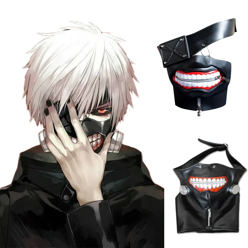 Anime Tokyo Ghoul Kaneki Ken Cosplay Mask Adjustable Zipper PU Leather Mask Men Women Halloween Party Blindfold Facial Mask
Anime Tokyo Ghoul Kaneki Ken Cosplay Mask Adjustable Zipper PU Leather Mask Men Women Halloween Party Blindfold Facial Mask