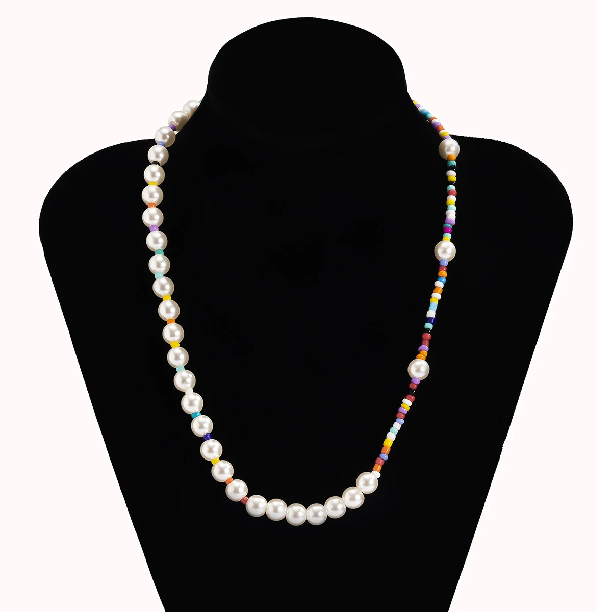 Fashion Handmade Beaded Simulated Pearls Chain Necklace For Women Unisex Vintage Punk Rainbow Color Choker Neck Jewelry Gifts
Fashion Handmade Beaded Simulated Pearls Chain Necklace For Women Unisex Vintage Punk Rainbow Color Choker Neck Jewelry Gifts