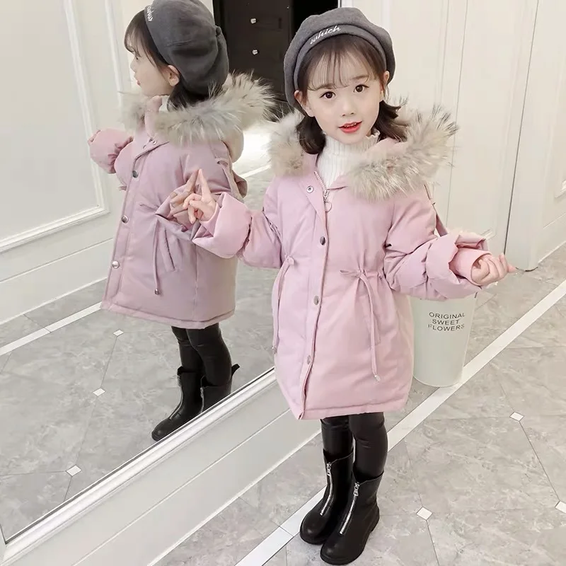 Baby Girl Winter Warm Coat Down Jackets Children Clothing 2021 New Girl Cotton-Padded Jacket Children's Coat Kids Outerwear
Baby Girl Winter Warm Coat Down Jackets Children Clothing 2021 New Girl Cotton-Padded Jacket Children's Coat Kids Outerwear