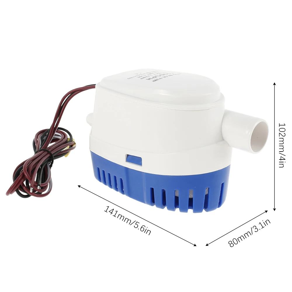 1100GPH Automatic boat bilge pump 12V Electric Marine Pump Boat Water Exhaust Pump Submersible Bilge Sump With Float Switch
1100GPH Automatic boat bilge pump 12V Electric Marine Pump Boat Water Exhaust Pump Submersible Bilge Sump With Float Switch
