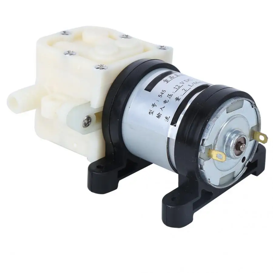 DC 12V Self-Priming Water Pump 120-180L/H 545 Diaphragm Pump 5 ~ 10m Lift for Household appliances
DC 12V Self-Priming Water Pump 120-180L/H 545 Diaphragm Pump 5 ~ 10m Lift for Household appliances