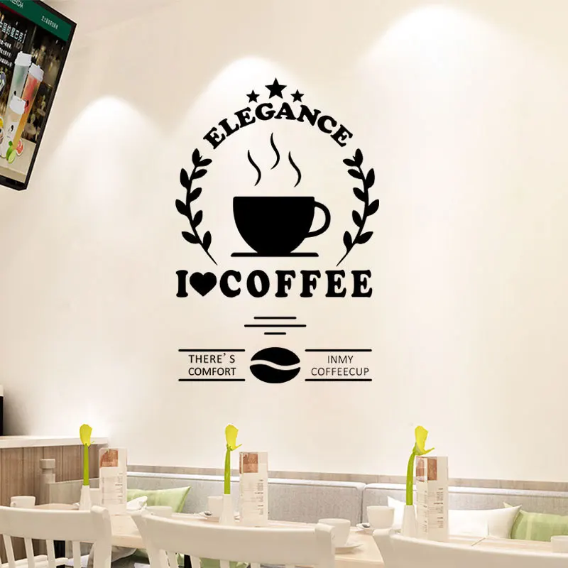 I Love Coffee and coffee Cups Wall Stickers On The Kitchen DIY Art Wall Decals wallpaper Dining Room Home Decor
I Love Coffee and coffee Cups Wall Stickers On The Kitchen DIY Art Wall Decals wallpaper Dining Room Home Decor