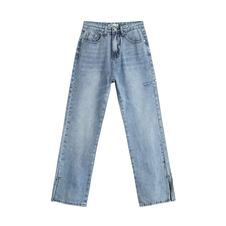 Spring and summer thin floor-sweeping trousers split high waist all-match loose straight tube wide leg jeans trousers female
Spring and summer thin floor-sweeping trousers split high waist all-match loose straight tube wide leg jeans trousers female