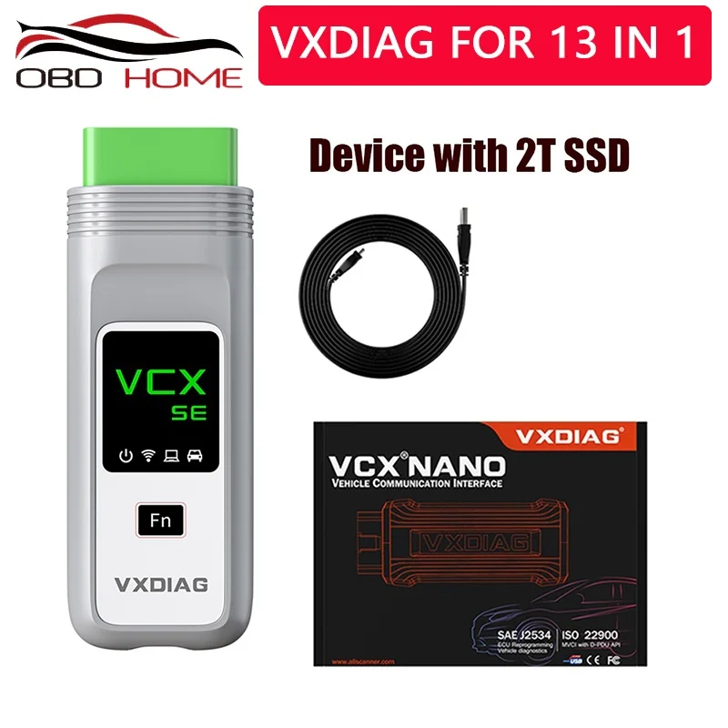 VXDIAG 13 IN 1 For All Models OBD2 Diagnostic Tool with 2T SSD/HDD Laptop For Ford IDS For BMW For Audi For Benz Xentry
VXDIAG 13 IN 1 For All Models OBD2 Diagnostic Tool with 2T SSD/HDD Laptop For Ford IDS For BMW For Audi For Benz Xentry