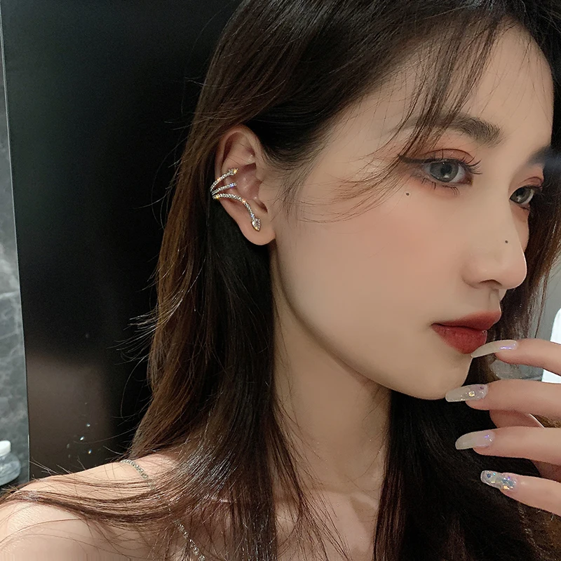 Snake Stud Earrings for Party Fashion Jewelry 2021 Trend New Zircon Clip Earings for Women European Korean Trendy Style Luxury
Snake Stud Earrings for Party Fashion Jewelry 2021 Trend New Zircon Clip Earings for Women European Korean Trendy Style Luxury
