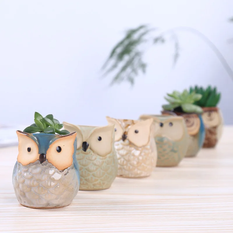 Ceramic Owl Shape Succulent Flower Pot Home Living Room Decoration Plant Potted Vase Decoration Planter Bonsai Pots
Ceramic Owl Shape Succulent Flower Pot Home Living Room Decoration Plant Potted Vase Decoration Planter Bonsai Pots