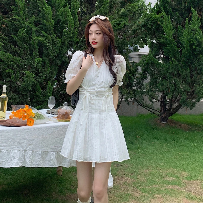 Japanese Sweet Floral Printed Women Dress Summer Prairie Chic Square Collar Puff Sleeve Girl'S One Piece Picnic Dresses With Bag
Japanese Sweet Floral Printed Women Dress Summer Prairie Chic Square Collar Puff Sleeve Girl'S One Piece Picnic Dresses With Bag