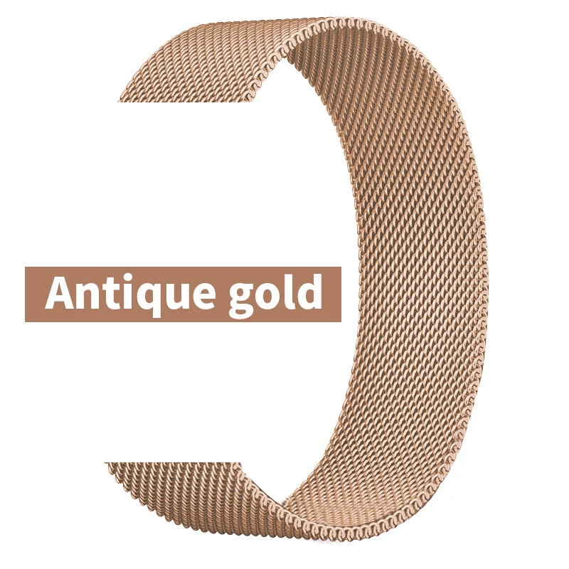 Миланская петля металлический ремешок черный iwatch Band Series 6 4 5 40 44 мм чехол для часов