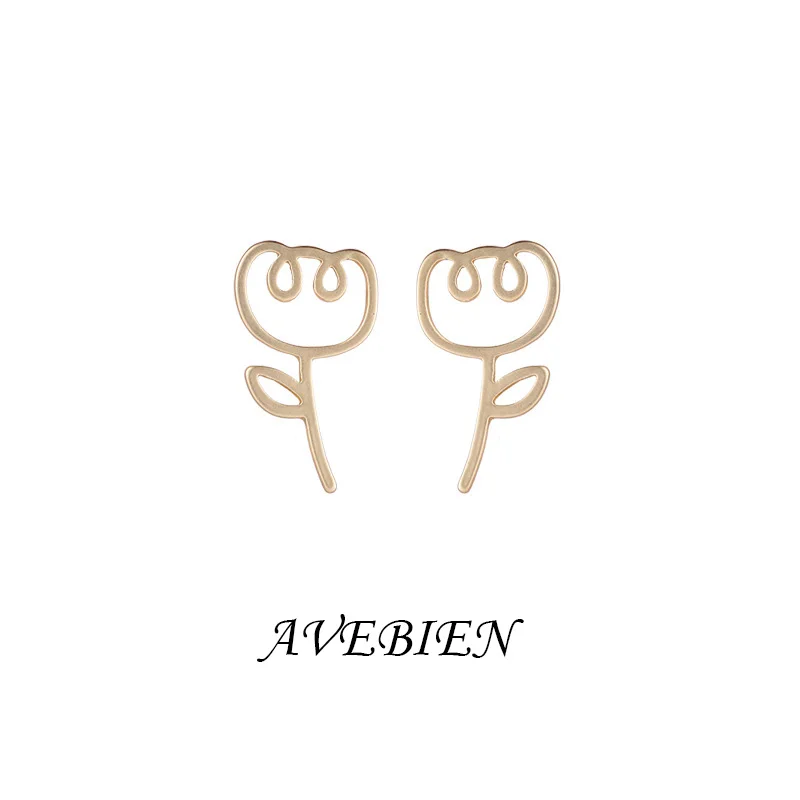 boucle oreille femmeTemperament Tulip Line Flower Earrings Matte Metal Cute Girl Stud Earrings 2021 New Fashion Jewelry
boucle oreille femmeTemperament Tulip Line Flower Earrings Matte Metal Cute Girl Stud Earrings 2021 New Fashion Jewelry
