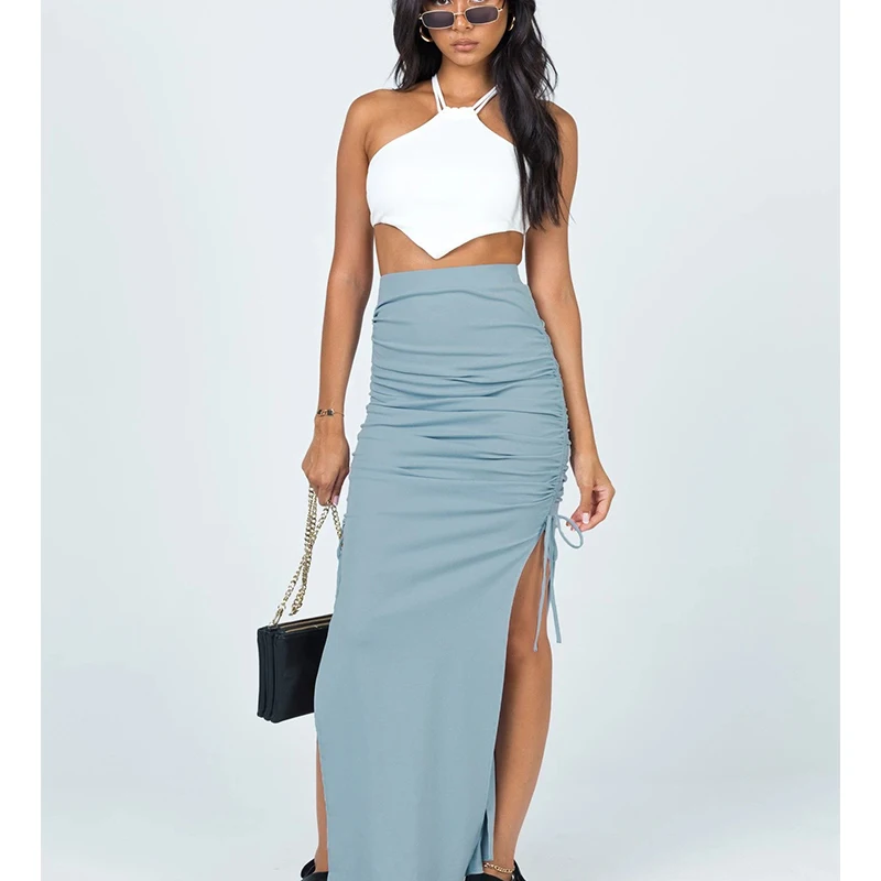 Pencil Long Skirt Women Sexy Bag Hip Solid Color High Waist Elastic Skinny Fashion Slim-Fit Sexy Drawstring Length Stretch Slit
Pencil Long Skirt Women Sexy Bag Hip Solid Color High Waist Elastic Skinny Fashion Slim-Fit Sexy Drawstring Length Stretch Slit