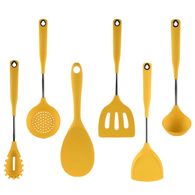 6pcs Antibacterial Nano Silicone Shovel Set , Non-Stick Cookware, Spoon And Spatula Cooking Tool For Kitchen Baking Tools
6pcs Antibacterial Nano Silicone Shovel Set , Non-Stick Cookware, Spoon And Spatula Cooking Tool For Kitchen Baking Tools