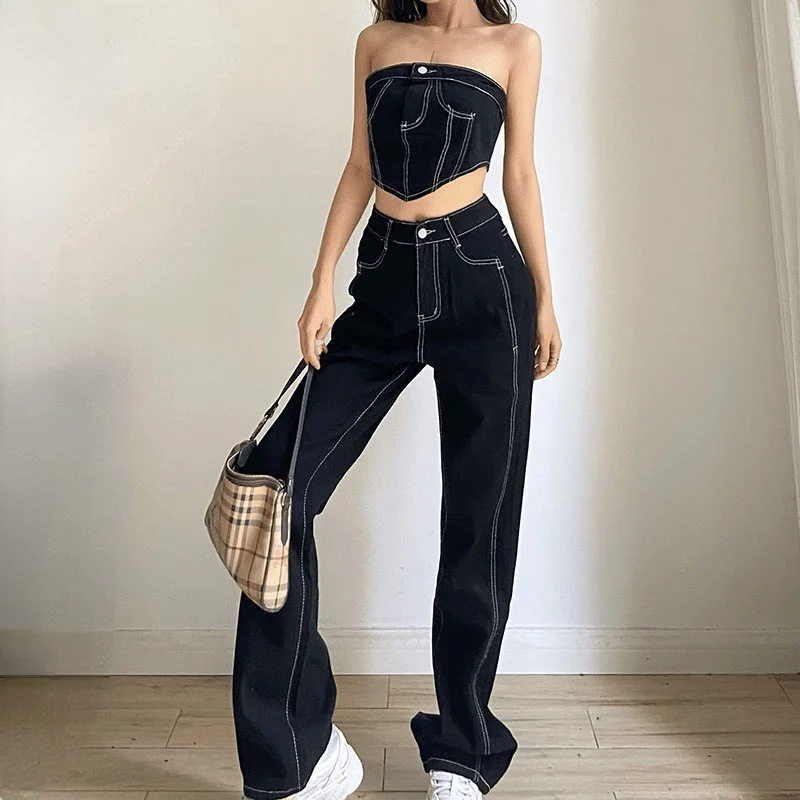 Kywommnz 2021 Autumn Trousers, Women Bright-Line Irregular, Fashion High Waist Wide Leg Pants, E4116
Kywommnz 2021 Autumn Trousers, Women Bright-Line Irregular, Fashion High Waist Wide Leg Pants, E4116