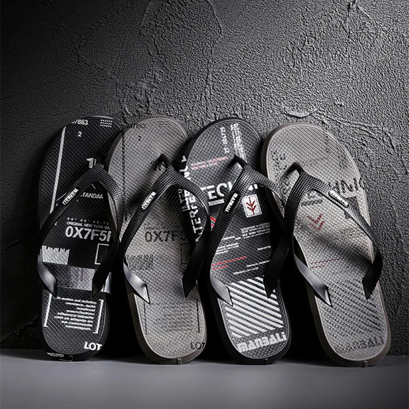 Flip-Flops Men's Summer Soft PVC Korean Student Fashion Couple Slippers Trendy Personality Printing Outdoor Non-Slip Beach Shoes
Flip-Flops Men's Summer Soft PVC Korean Student Fashion Couple Slippers Trendy Personality Printing Outdoor Non-Slip Beach Shoes