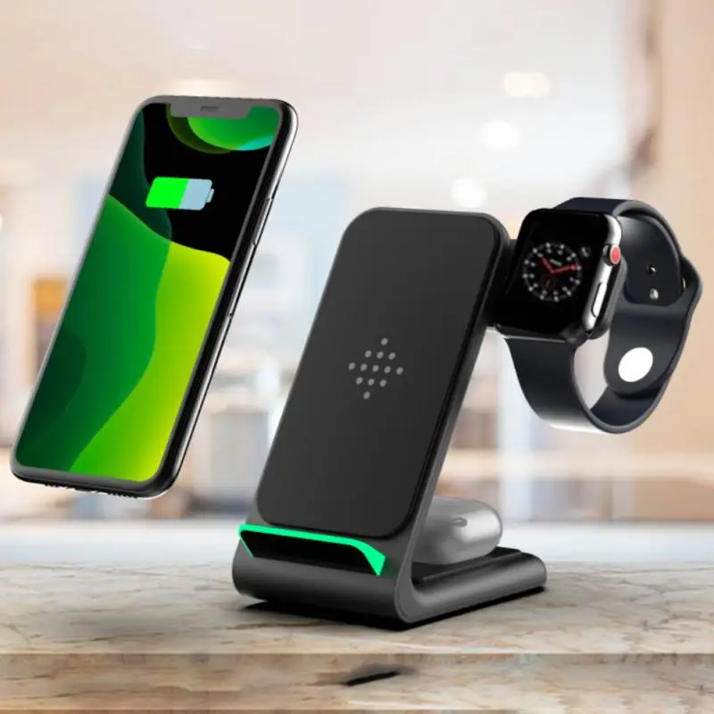 Беспроводное быстрое зарядное устройство Qi 15 Вт, подставка для iPhone 12 Pro, беспроводное зарядное устройство для Apple Watch Airpods Pro
Беспроводное быстрое зарядное устройство Qi 15 Вт, подставка для iPhone 12 Pro, беспроводное зарядное устройство для Apple Watch Airpods Pro