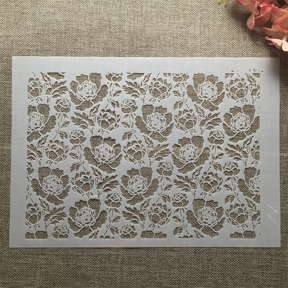 A4 29cm Big Flowers Texture DIY Layering Stencils Wall Painting Scrapbook Coloring Embossing Album Decorative Template
A4 29cm Big Flowers Texture DIY Layering Stencils Wall Painting Scrapbook Coloring Embossing Album Decorative Template