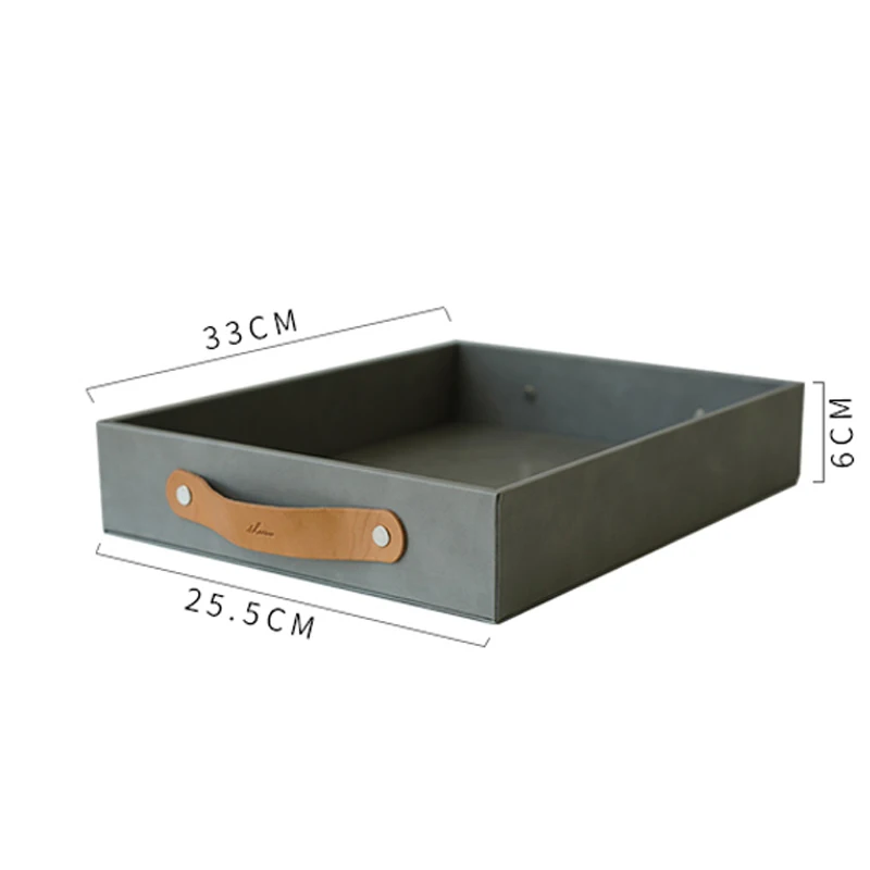 Nordic PU Leather Organizer Tray Storage Box with Handle Small Stuff Snacks Support Holder Home Office Room Decor
Nordic PU Leather Organizer Tray Storage Box with Handle Small Stuff Snacks Support Holder Home Office Room Decor
