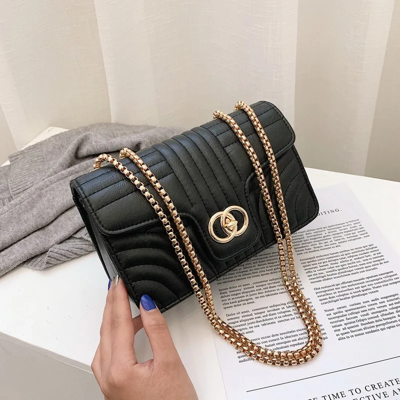2021 New Lingge Chain Small Bag Single Shoulder Diagonal Bag Fashion Lock Women's Bag
2021 New Lingge Chain Small Bag Single Shoulder Diagonal Bag Fashion Lock Women's Bag