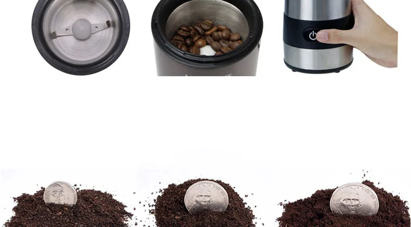 Electric coffee mill portable stainless steel grinder coarse grain Chinese herbal medicine dry mill kitchen household appliances
Electric coffee mill portable stainless steel grinder coarse grain Chinese herbal medicine dry mill kitchen household appliances