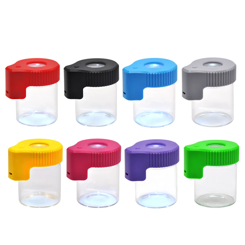 Tanyte Plastic&Glass Light-Up LED Air Tight Storage Magnifying Jar Viewing Container 155ML Vacuum Seal Plastic Pill Box Case bar
Tanyte Plastic&Glass Light-Up LED Air Tight Storage Magnifying Jar Viewing Container 155ML Vacuum Seal Plastic Pill Box Case bar