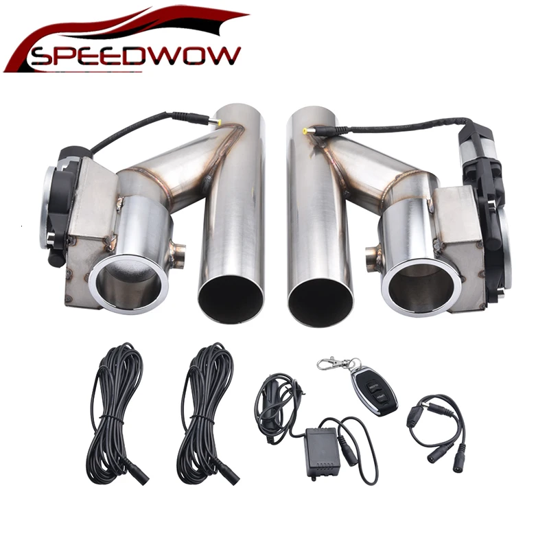 2.25''/2.5'' /3.0'' Stainless Steel Headers Y Pipe Double Electric Exhaust Cutout Dual Valve With Remote Control Cut Out Kit
2.25''/2.5'' /3.0'' Stainless Steel Headers Y Pipe Double Electric Exhaust Cutout Dual Valve With Remote Control Cut Out Kit