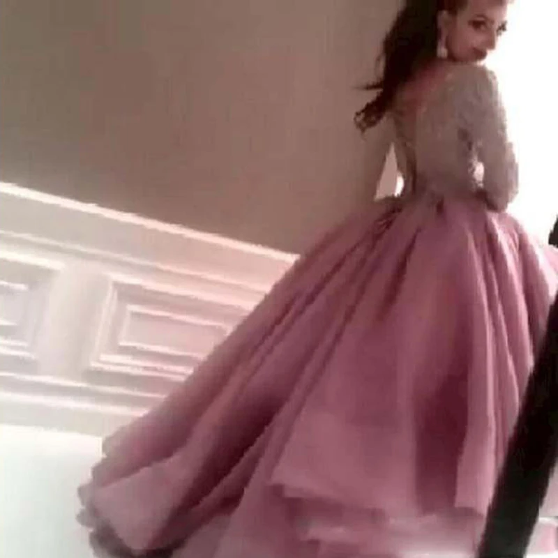Evening Lace Sparking Beads/Sequins Long Sleeve Organza High Front Low Back Ruffle 2018 Prom gown mother of the bride dresses
Evening Lace Sparking Beads/Sequins Long Sleeve Organza High Front Low Back Ruffle 2018 Prom gown mother of the bride dresses
