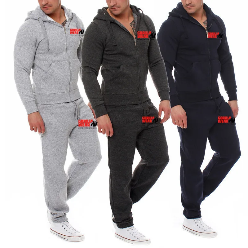 2020 Men's Sets Two PiecesCasual Sweatshirts Zipper Cotton Men Tracksuit Hoodies+ Pants Sport Shirts Autumn Winter Set
2020 Men's Sets Two PiecesCasual Sweatshirts Zipper Cotton Men Tracksuit Hoodies+ Pants Sport Shirts Autumn Winter Set