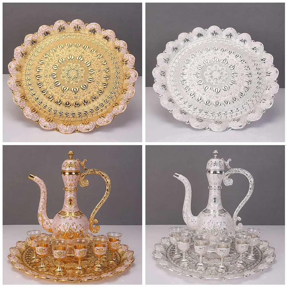 Metal Fruit Candy Plate Tray Alloy Round Nut Plates Sweet Cake Serving Tray For Home Christmas Party Decoration Snack Plate
Metal Fruit Candy Plate Tray Alloy Round Nut Plates Sweet Cake Serving Tray For Home Christmas Party Decoration Snack Plate