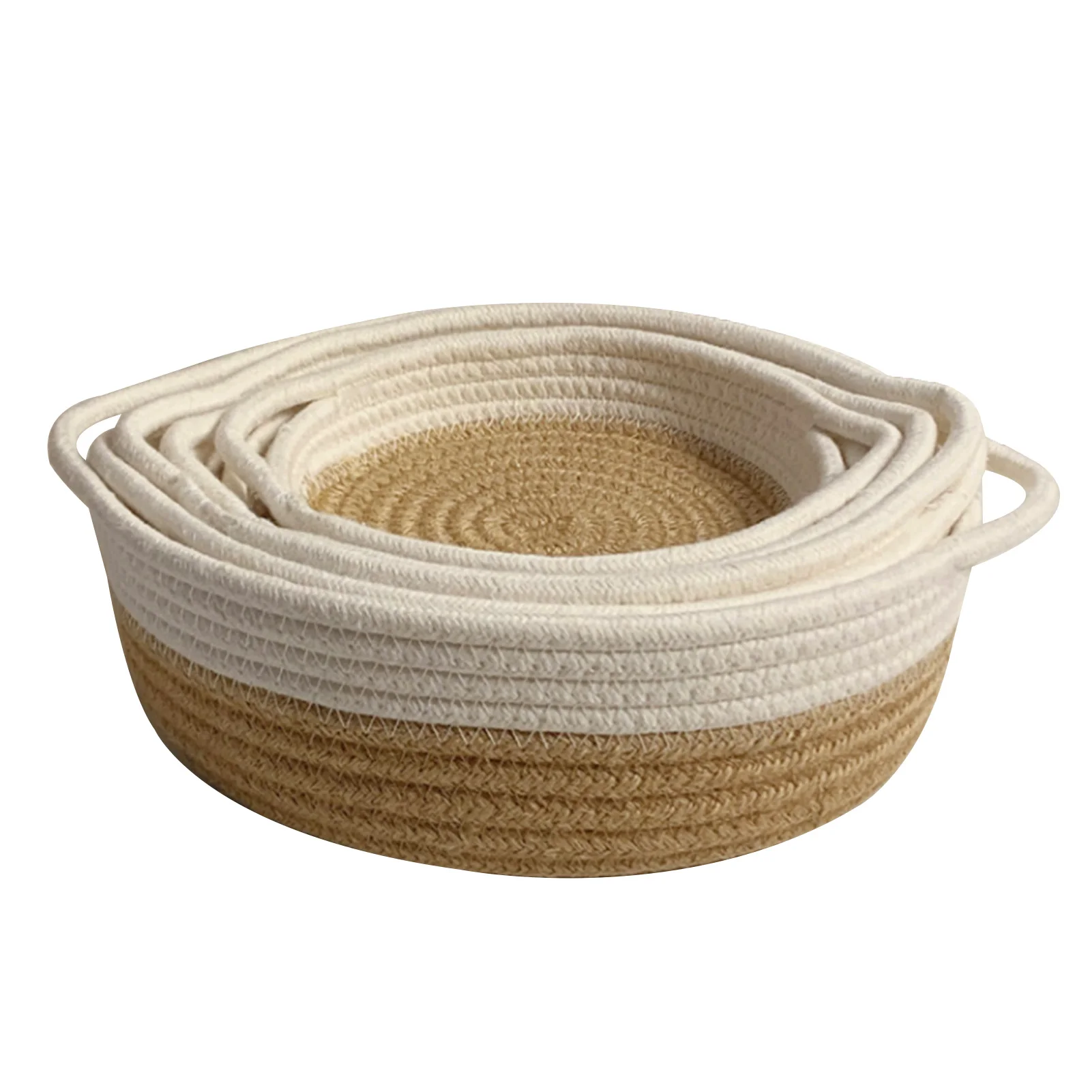 5 Packs Cotton Rope Baskets Softer And Stronger Thicker Rope And High-quality Material Multiple Functions Organizer For Home Off
5 Packs Cotton Rope Baskets Softer And Stronger Thicker Rope And High-quality Material Multiple Functions Organizer For Home Off