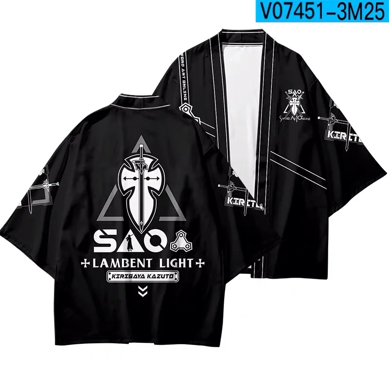 Sword Art Online SAO Printing Japanese Kimono Haori Yukata Women/Mens Fashion Summer Casual Cool Short Sleeve boy/girls Cardigan
Sword Art Online SAO Printing Japanese Kimono Haori Yukata Women/Mens Fashion Summer Casual Cool Short Sleeve boy/girls Cardigan