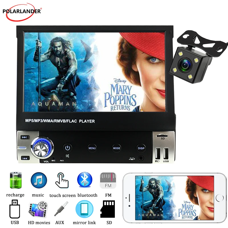 1 Din 7 Inch Car Radio MP5 Manual Retractable Screen Bluetooth Full Touch Car Audio Video Mobile Phone Interconnection 12V
1 Din 7 Inch Car Radio MP5 Manual Retractable Screen Bluetooth Full Touch Car Audio Video Mobile Phone Interconnection 12V
