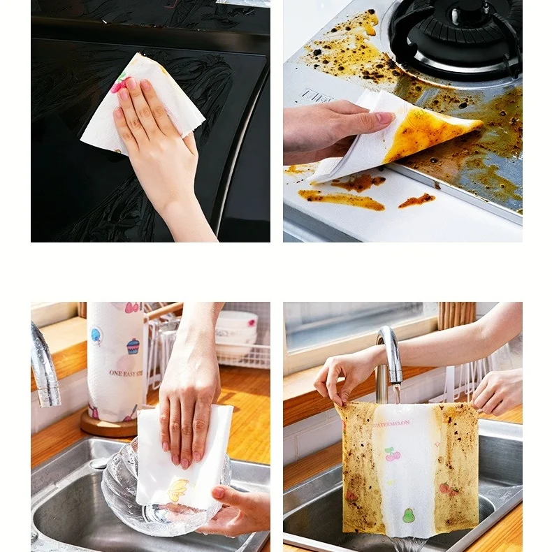 HouseholdCleaning Supplies A Roll of 50 Lazy Rags Wet and Dry Disposable Disposable Rags That Absorb Dirt and Do Not Stick ToOil
HouseholdCleaning Supplies A Roll of 50 Lazy Rags Wet and Dry Disposable Disposable Rags That Absorb Dirt and Do Not Stick ToOil