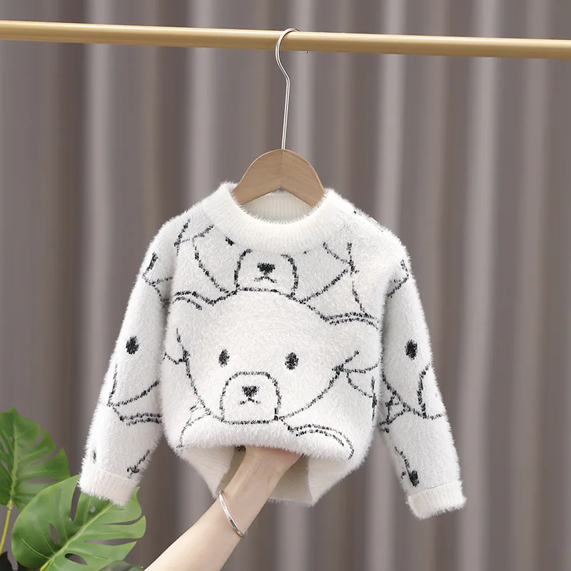 Children's Crew Neck Sweater Girls' Jacket Korean New Style Baby Children's Autumn and Winter Cute Kids Clothes
Children's Crew Neck Sweater Girls' Jacket Korean New Style Baby Children's Autumn and Winter Cute Kids Clothes